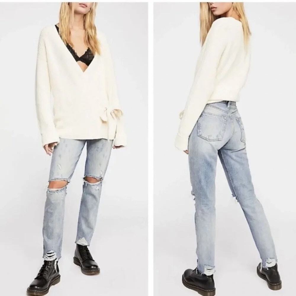 Boyish Billy High Rise "Some Like It Hot" Distressed Jeans Women’s Size 26